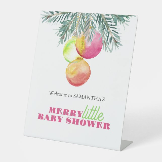 Thème de Noël Baby showers Signes (Recto)