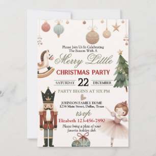 Thème de Noël Fête Invitation