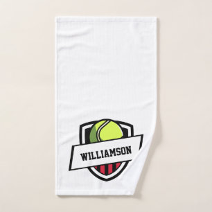 Thème de tennis Monogramme Nom Tennis Ball