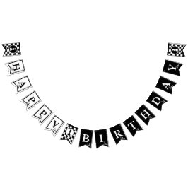 Thème d'échecs Joyeuses bannières d'anniversaire -