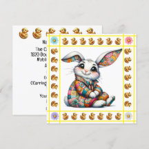 Thème des bébés animaux précieux - Invitation