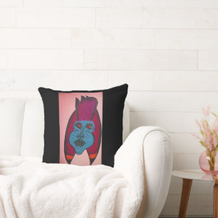 Thème d'horreur inspiré de l'Égypte Coussin de jet