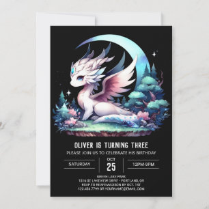 Theme Elegant Dragon Birthday Einladung
