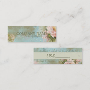 Thème Fleur - Étiquette Prix du Produit, Carte de 