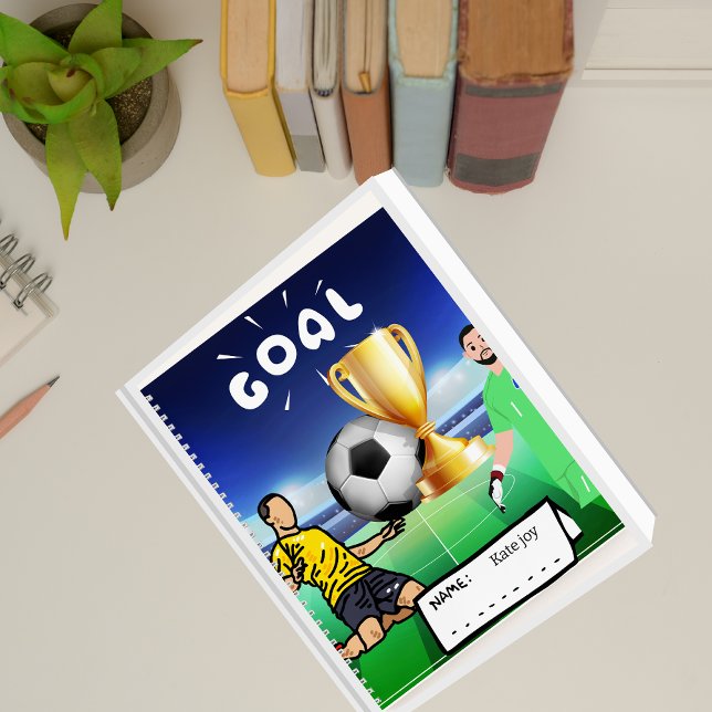 thème football Carnet spiral (Créateur téléchargé)