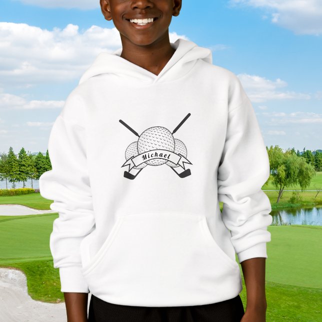 Thème Golf Golfer Nom personnalisé Enfant's Person (Créateur téléchargé)