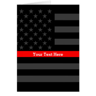 Thème Ligne rouge Personnalisé Noir US Drapeau