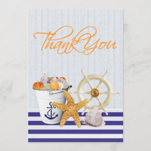 Thème Nautique Cartes de remerciements