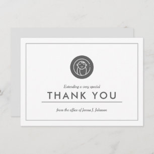 Thème Obstétricien Merci plat minimaliste