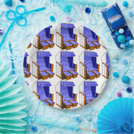 Theme Party Paper Teller für Blue & White Beach St