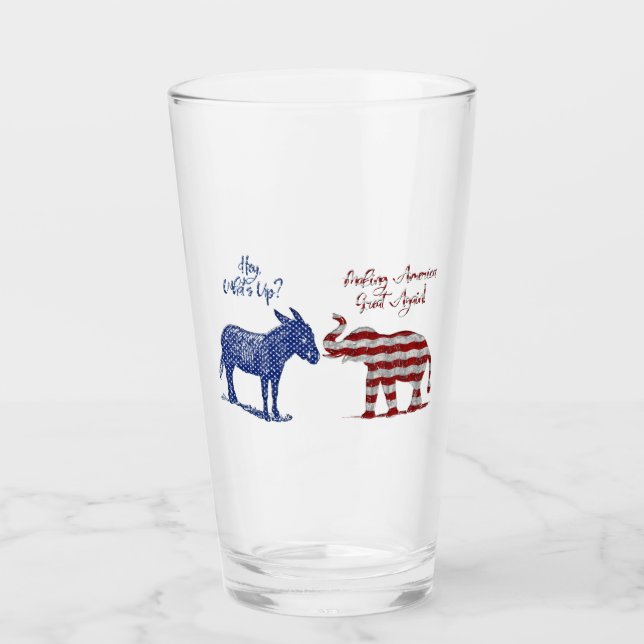 Theme Pro Republikaner Trump 2024 Glas (Vorderseite)