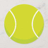 Thème Sport Tennis Ball Party Invitation