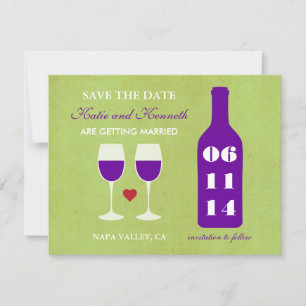 Thème Vin Enregistrer la carte Date