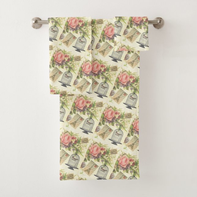 Thème Vintage Paris Serviettes de bain (En situation)