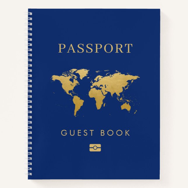 Thème Voyage Destination Passeport Livre d'or (Devant)