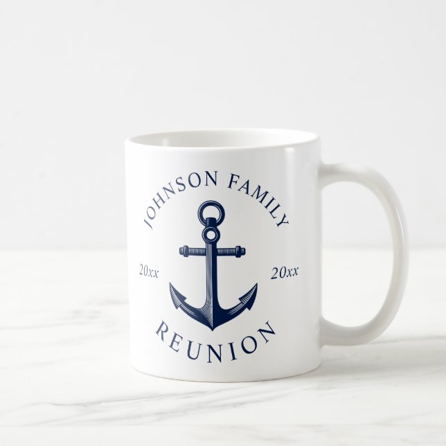 Themed Familien-Wiedersehen-nautischanker Kaffeetasse (Rechts)