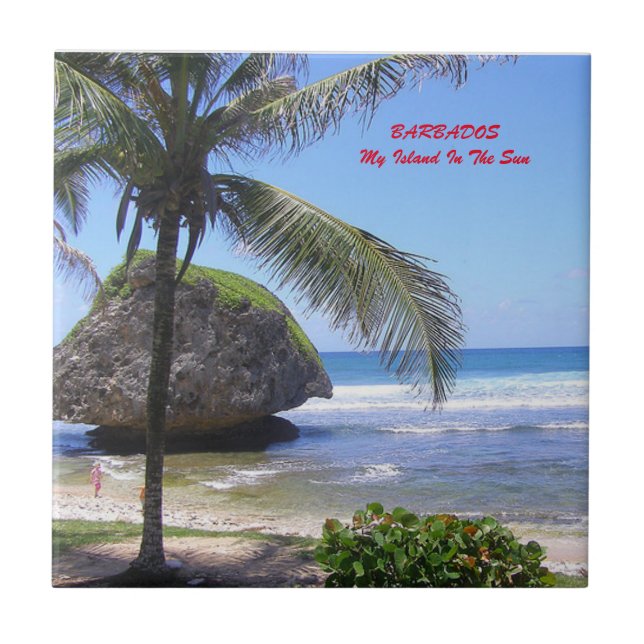 Themed Keramik-Fliese Barbados Fliese (Vorderseite)