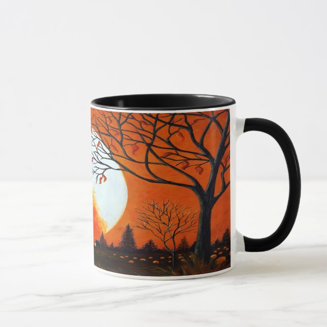 Themed Kunst-Tasse "brennendes Blätter " des Tasse (Rechts)