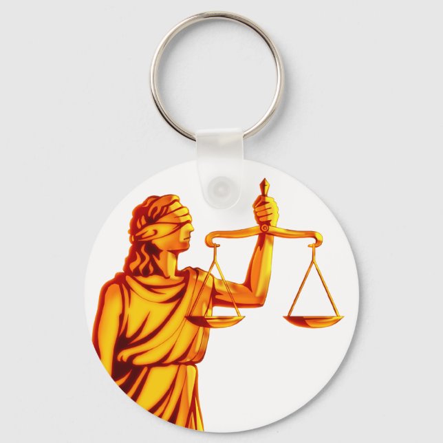 Themen-Skala der Justiz Schlüsselanhänger (Vorderseite)