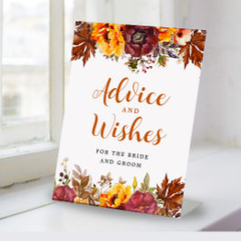 Themenberatung im Herbst und Wunschzettel Sockelschild