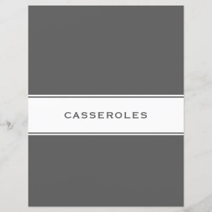 Themenbereich Rezept   Casseroles   Grau und Weiß