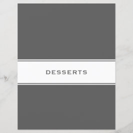 Themenbereich Rezept | Desserts | Grau und Weiß