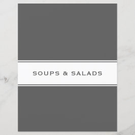 Themenbereich Rezept | Suppensalat | Grau und Weiß