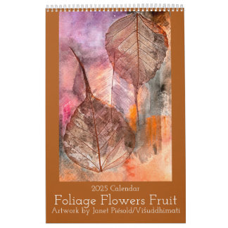 Themenkalender zu Blume, Blattwerk und Obst Kalender