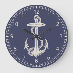 Themenorientierte Anker-nautischWanduhr Große Wanduhr