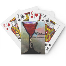 themenorientierte Spielkarten des Weins