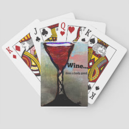 themenorientierte Spielkarten des Weins