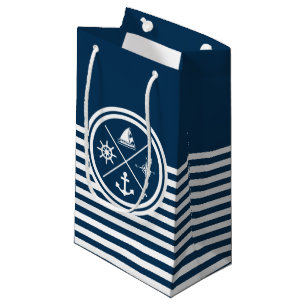 Themenorientierter nautischentwurf kleine geschenktüte