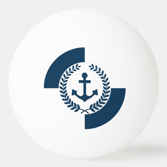 Themenorientierter nautischentwurf tischtennisball (Vorderseite)
