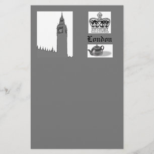 Themenorientiertes Briefpapier Londons