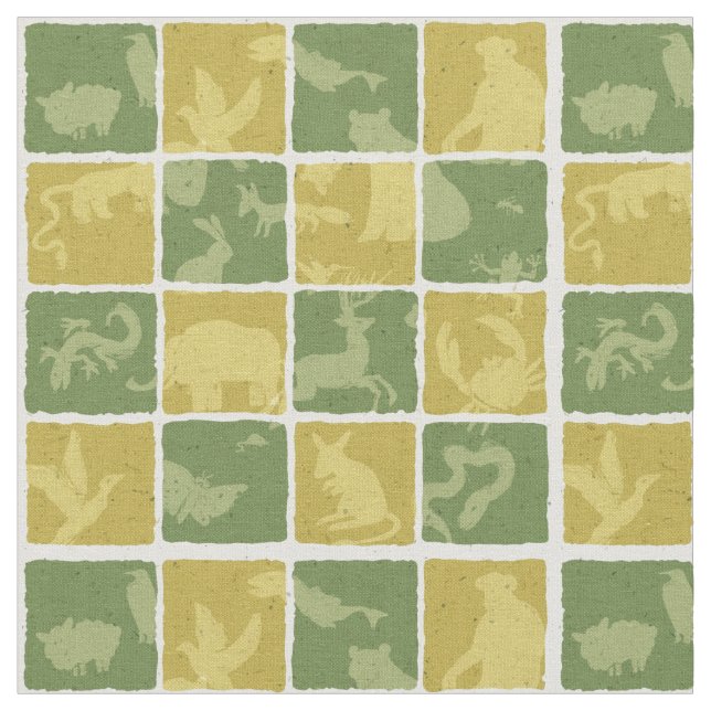 themenorientiertes Muster des Zoos Stoff (Nahaufnahme)