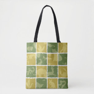 themenorientiertes Muster des Zoos Tasche