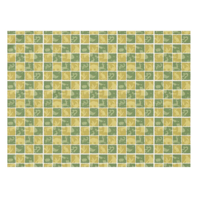 themenorientiertes Muster des Zoos Tischdecke (Vorderseite (Horizontal))