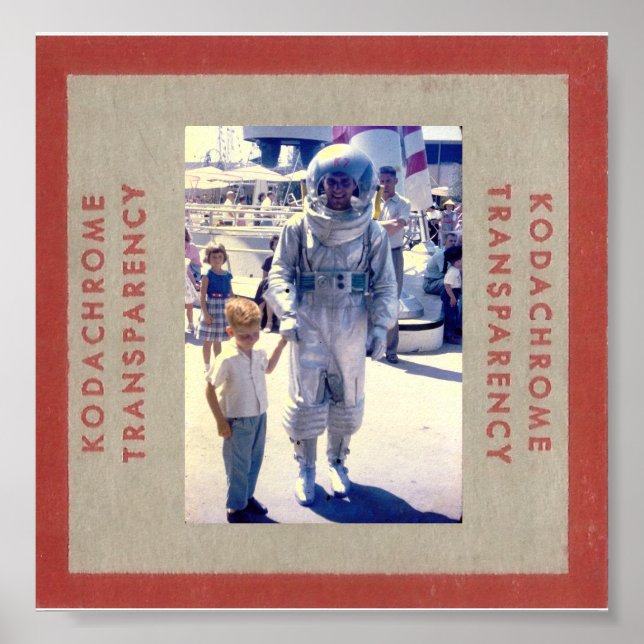 Themenpark Astronauten der 50er Jahre Poster (Vorne)