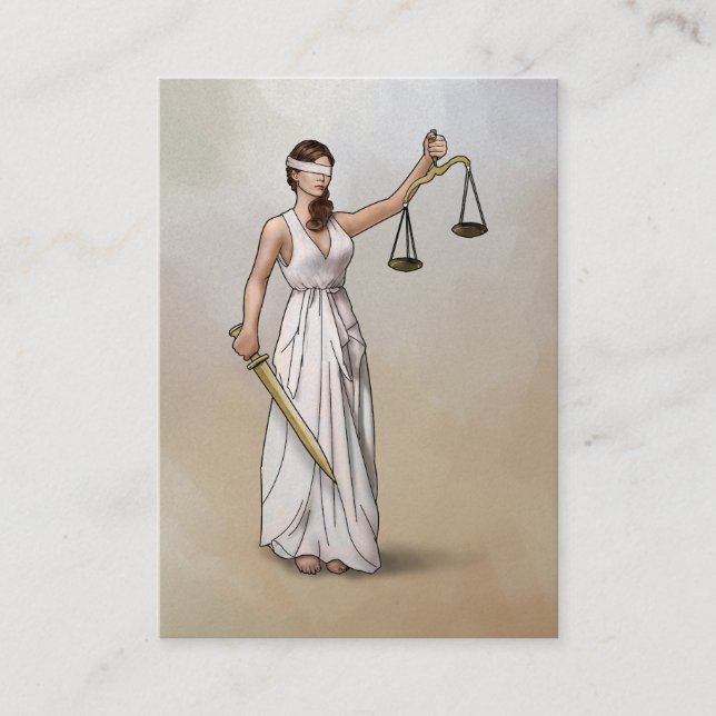 Themis - Dame Justice Visitenkarte (Vorderseite)