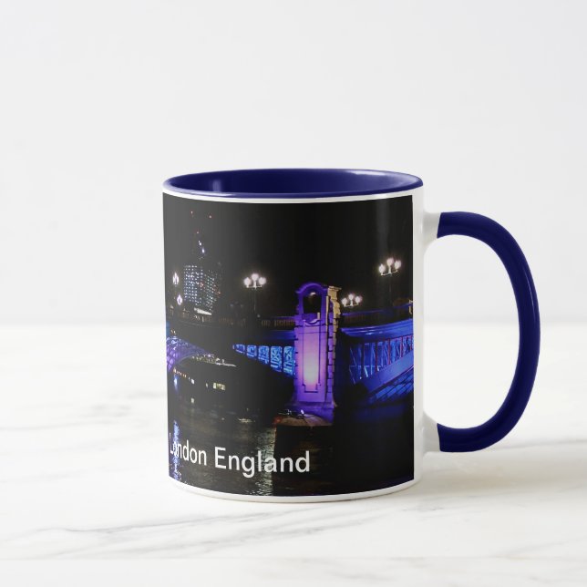 Themse at Night, London England Tasse (Rechts)