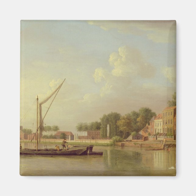 Themse at Twickenham, c.1760 (Öl auf Leinwand) Magnet (Vorne)