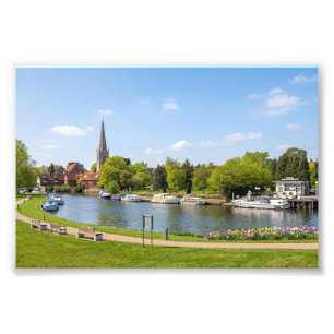 Themse bei Abingdon Bridge Fotodruck