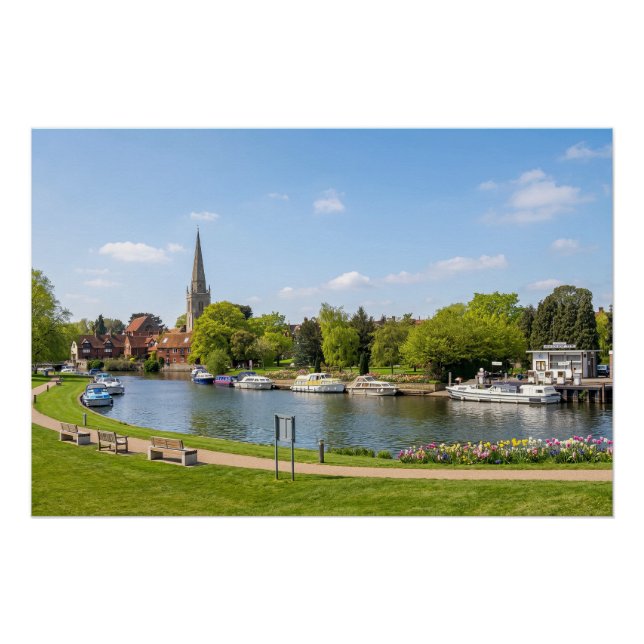Themse bei Abingdon Bridge Poster (Vorderseite)