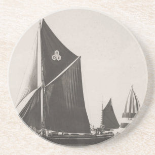 Themse-Lastkahn Sandstein Untersetzer
