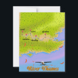 Themse London - England-Karte<br><div class="desc">Die berühmte britische Flusslandschaft - die Themse London England - zeichnet sich durch einen Vintagen Stil aus.</div>