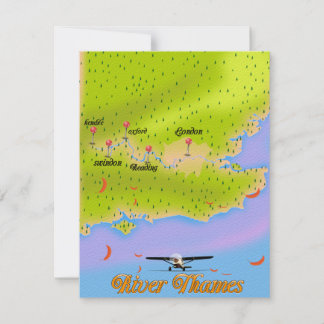 Themse London - England-Karte