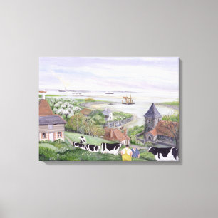 Themse-Mündungs-Bauernhof Leinwanddruck