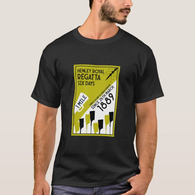 Themse Regatta - Vintage Retro Style Rowing T-Shirt (Vorderseite)