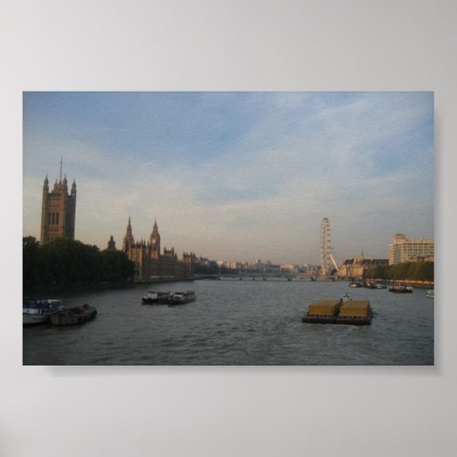 Themse River, London; Oktober 2005 Poster (Vorne)