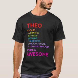 Theo 8. Geburtstag 8 Jahre 96 Monate 417 Wochen T-Shirt